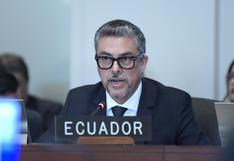 Ecuador se defiende ante la OEA y acusa a México de promover la impunidad de Jorge Glas 