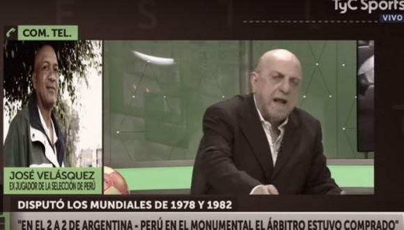 Periodista argentino indignado por comentarios del 'Patrón' Velásquez. (Foto: Captura)