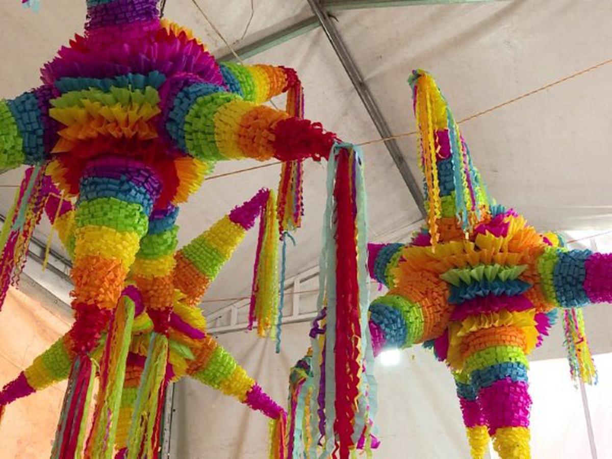 Piñata de 5 Picos Colores Grande