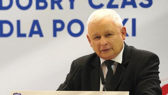Jaroslaw Kaczynski en Polonia.