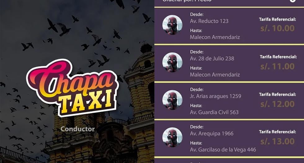Lanzan en Perú el Chapa Taxi, la aplicación hecha en el país que querrá competir a como de lugar con Uber. (Foto: Captura)