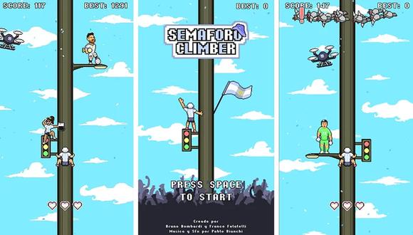 Semáforo Climber, el juego inspirado en las celebraciones de los hinchas argentinos. (Foto: Semáforo Climber)
