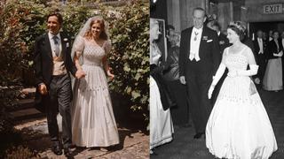 Beatriz de York rescató un vestido de su abuela (la reina Isabel II) para el día de su boda | FOTOS 