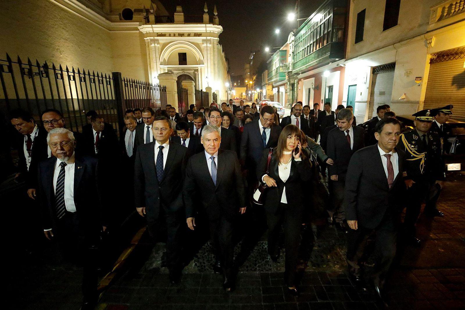 César Villanueva, durante su presentación ante el pleno del Congreso, confirmó el pedido de facultades legislativas por un plazo de 60 días. (Andina)