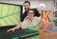 Youtubers construyeron la laptop más grande del mundo: tiene una pantalla de 43 pulgadas | VIDEO
