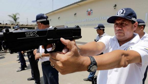 La Municipalidad de Surco se muestra en contra del proyecto de ley para dotar a serenos con el uso de armas no letales | Foto: Andina / Referencial