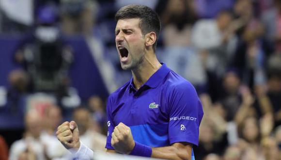Novak Djokovic avanzó a la final del US Open 2021. (Foto: AFP)