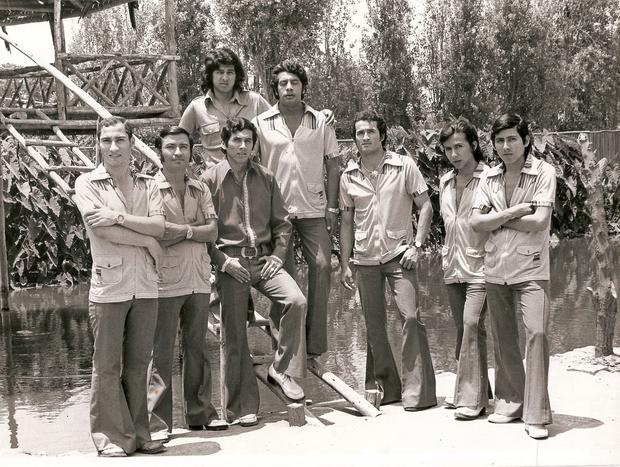 All original members of the band in San Martin