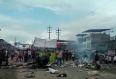 Junín: reportan bloqueo de carretera en sector de Sangani | VIDEO
