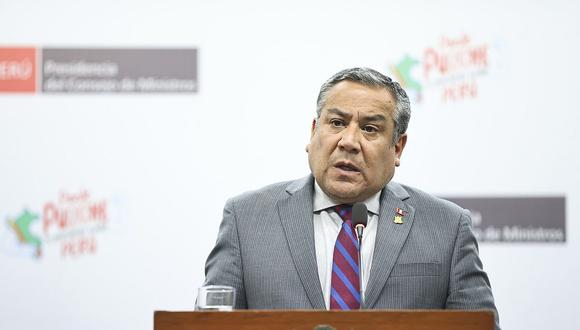 Gustavo Adrianzén, primer ministro, defendió el silencio que guardó Dina Boluarte. (Foto: PCM)
