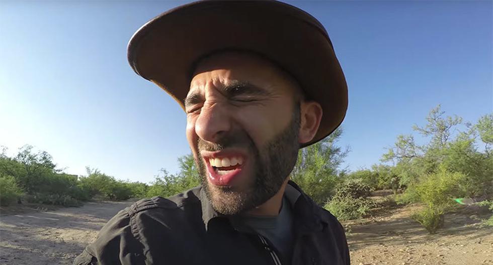 Coyote Peterson, presentador de un programa sobre naturaleza, colgó un video en el que sufre la picadura de una hormiga bala, con uno de los venenos más dolorosos del reino animal. (Foto: YouTube)