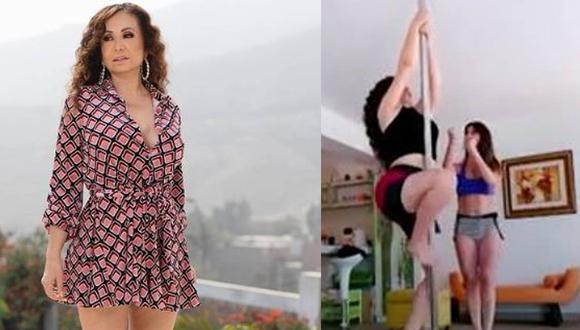 Janet Barboza tuvo fallido intento al hacer pole dance y Edson Dávila reacciona. (Foto: Instagram).