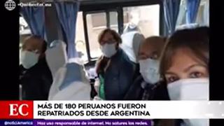 Coronavirus en Peru: 180 peruanos fueron repatriados de Argentina en vuelo humanitario
