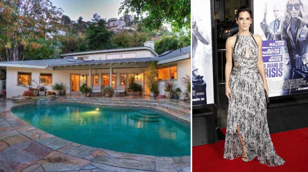 La actriz Sandra Bullock puso en alquiler su casa en Los &Aacute;ngeles ubicada en la zona de Sunset Boulevard. Ella pide US$ 15.000 al mes por esta propiedad(Foto: MLS / Zillow, Tinseltown / Shutterstock)
