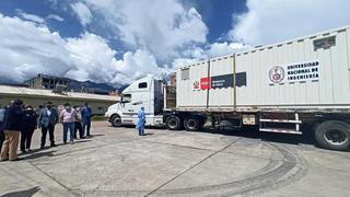 Huaraz recibió planta móvil que abastecerá 38 balones de oxígeno a diario en Áncash para atender demanda de pacientes COVID-19