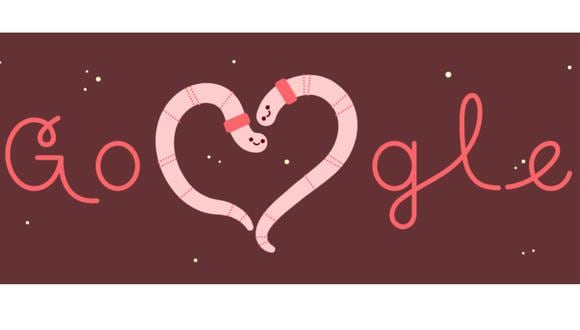 El día de los enamorados no pasó desapercibido para el Doodle de Google. (Foto: Google)