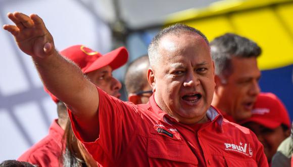 El número 2 del chavismo, Diosdado Cabello, en una imagen del 27 de febrero del 2020. (Foto: Federico PARRA / AFP).