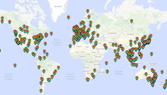 Google Maps: así festejó el mundo el Día del Orgullo Gay