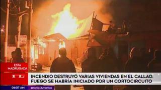 Callao: incendio destruyó tres viviendas en Puerto Nuevo