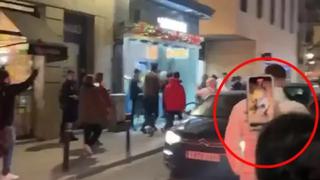 Salió a la calle a filmar cómo la gente celebró el triunfo de Marruecos y se llevó una desagradable sorpresa | VIDEO 
