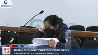 PJ evaluó pedido de prisión preventiva contra Yenifer Paredes | VIDEO