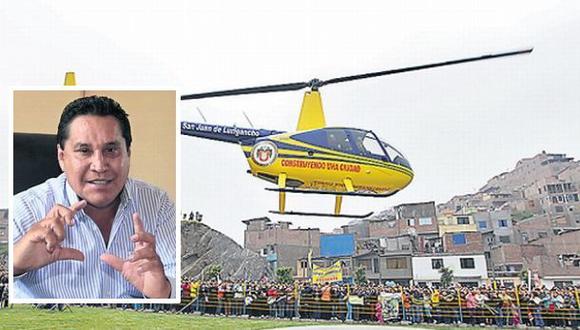 SJL: helicóptero adquirido en gestión de Burgos será subastado