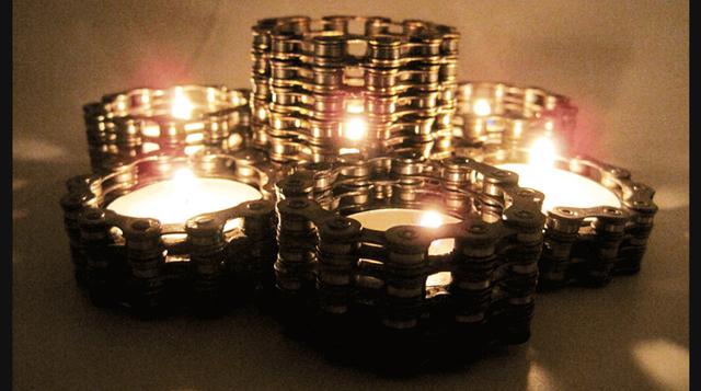 Reutiliza las cadenas de tu bicicleta y úsalas para decorar - 6