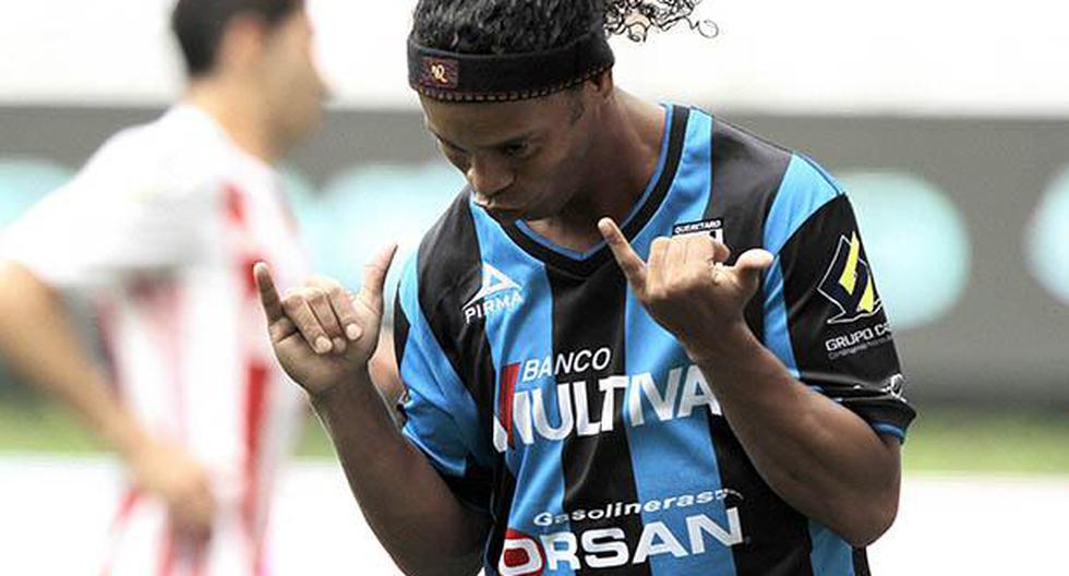 Ronaldinho Gaucho se disculpó en Querétaro (Foto: Difusión)