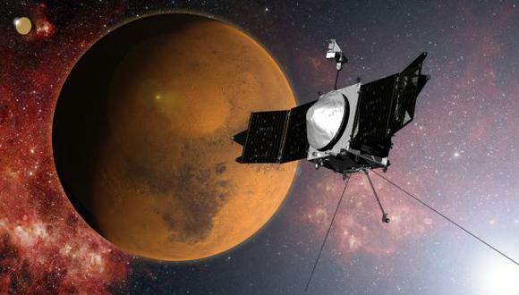 MAVEN estaría entrando a la órbita del planeta rojo hoy en la noche. (Foto: AP)
