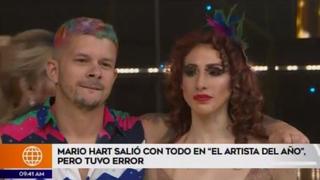 El Artista del año: Así reaccionó Mario Hart ante su error en la pista de baile