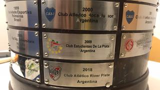 River Plate campeón de la Copa Libertadores: el grosero error en la placa del trofeo