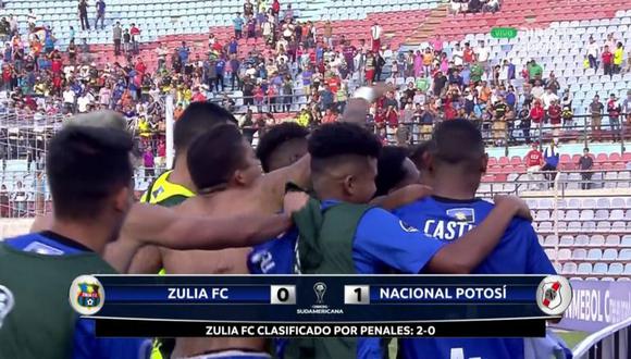Zulia avanzó a la segunda ronda del torneo, luego de vencer en definición por penales 2-0 al cuadro boliviano en el estadio Pachencho Romero de Maracaibo. (Foto: captura de video)