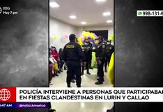 Interviene a 37 personas por participar en fiestas clandestinas en el Callao y Lurín
