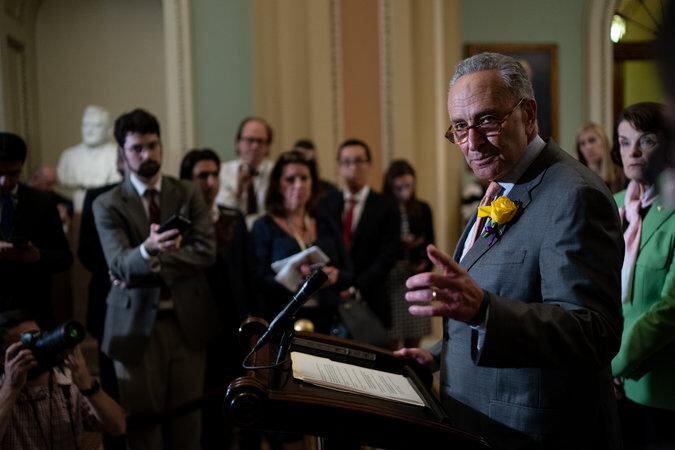 Chuck Schumer, senador estadounidense, en junio de 2019