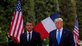 Trump y Macron rinden homenaje a los veteranos del desembarco de Normandía | FOTOS