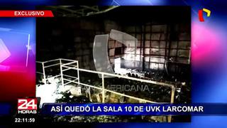 Incendio en Larcomar: así quedaron las salas de cine [VIDEO]