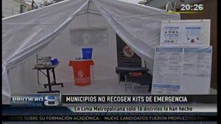 Solo 16 distritos de Lima recogieron sus kits de emergencia