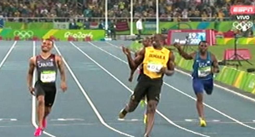 Usain Bolt demostró una vez más que es el mejor, aunque casi queda segundo. (Foto: captura)