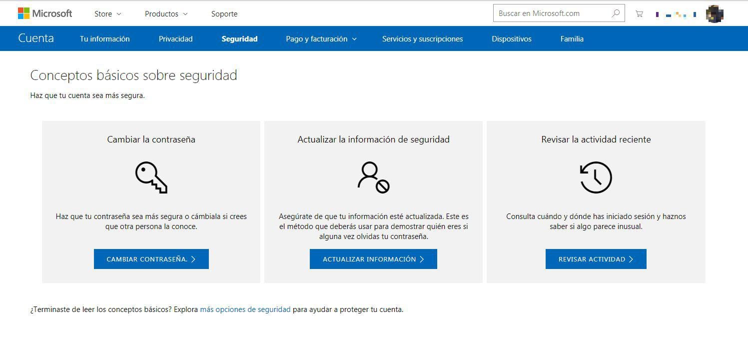 Portal para crear una contraseña de App. (Foto: Microsoft)