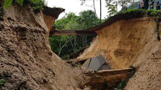 San Martín: así quedó tramo de carretera tras deslizamiento de quebrada | FOTOS