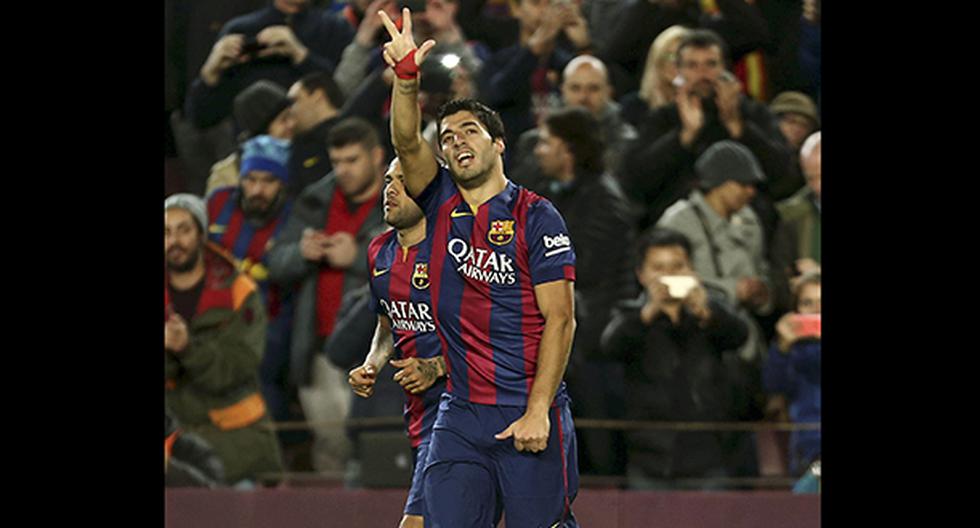 Luis Suárez anotó el 2-0. (Foto: EFE)