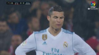 Cristiano Ronaldo y su berrinche tras el empate ante Bilbao