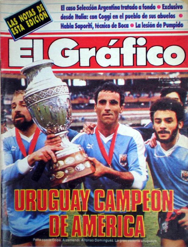 Antonio Alzamendi on the cover of the historic Argentine magazine El Gráfico. 