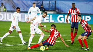 Atlético de Madrid vs. Real Madrid: Karim Benzema se apunta al derbi por LaLiga