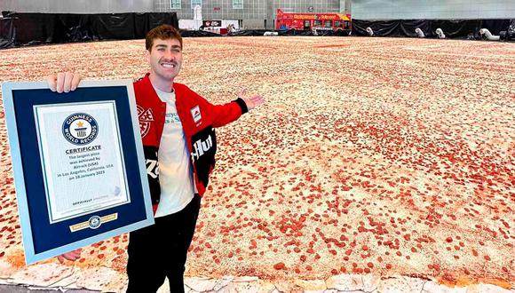 Récord Guiness: ¿Cuánto mide la pizza más grande del mundo? | Foto: Récord Guiness