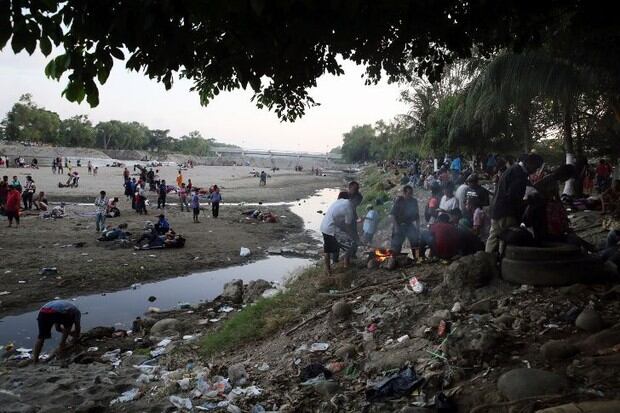 El río Suchiate es un río que marca la frontera occidental entre México y Guatemala (Foto: AFP)