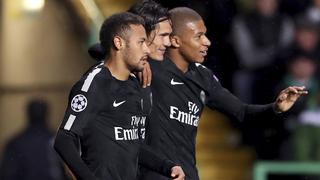 PSG goleó 5-0 al Celtic con goles de Neymar, Mbappé y Cavani
