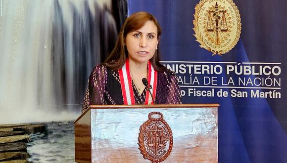 La fiscal de la Nación, Patricia Benavides, participó en una actividad en la región San Martín. (Foto: Ministerio Público)