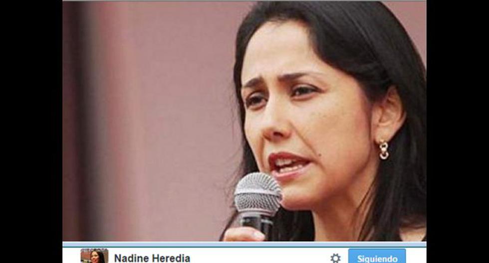 Nadine Heredia habla de la ley pulpín. (Foto: Twitter)