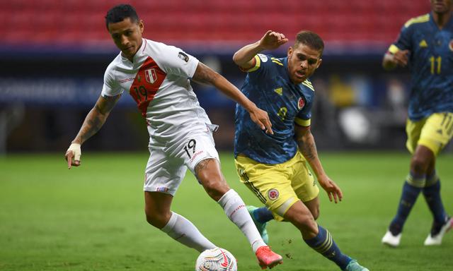 Perú y Colombia chocaron en el Mané Garrincha por el tercer puesto de la Copa América 2021 | Foto: AFP